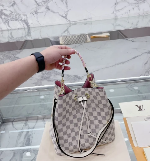 White Bucket Bag