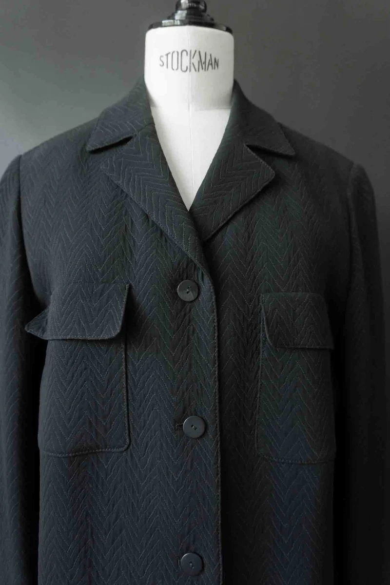Vintage Rosner Overshirt mit Struktur, M–L
