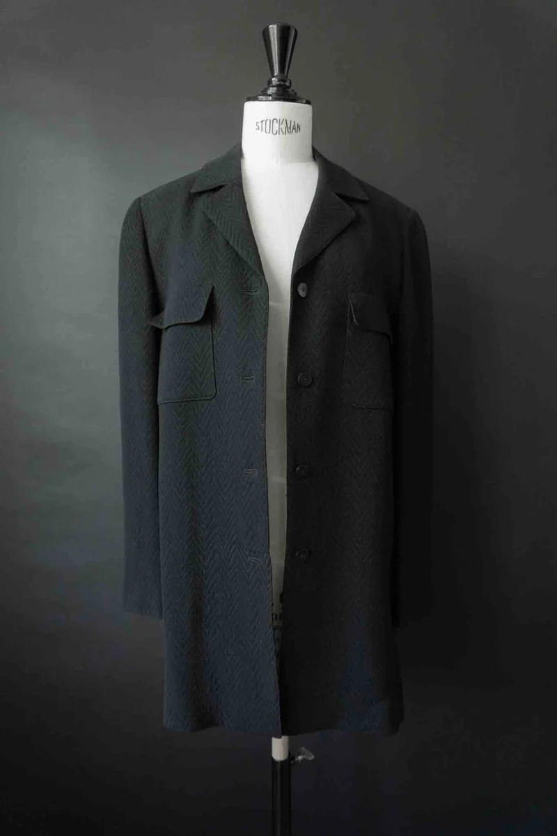 Vintage Rosner Overshirt mit Struktur, M–L