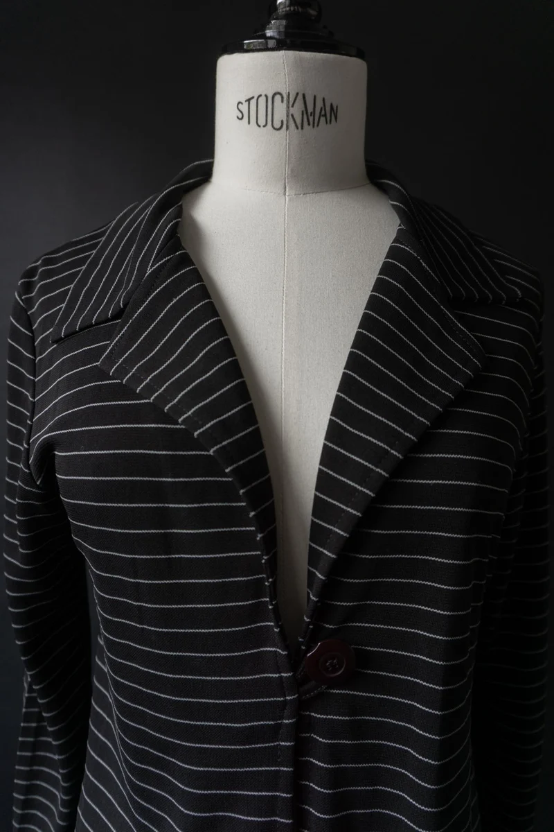 Vintage 90s Witchy Cardigan, Pinstripe, XS–S