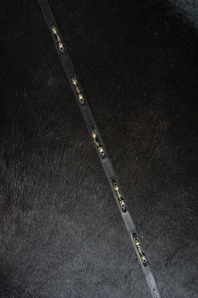 Vintage Gürtel, 80s, Wölfe, S–M