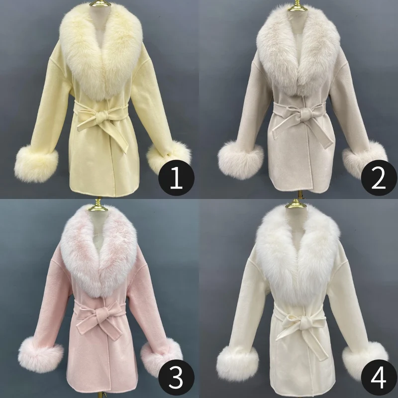 Cashmere Winter Fox Fur Coat