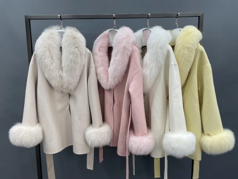 Cashmere Winter Fox Fur Coat