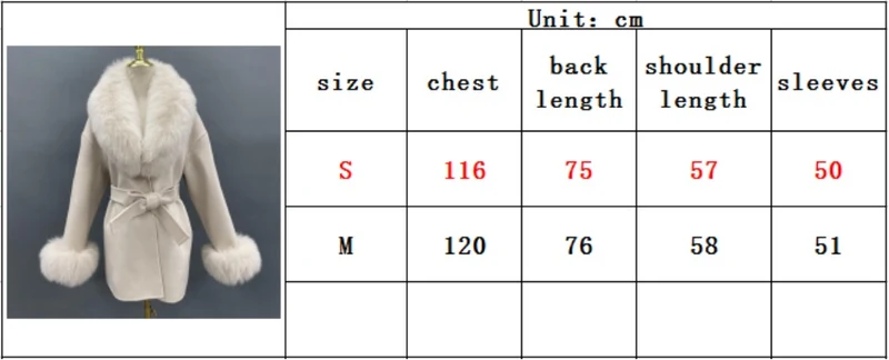 Cashmere Winter Fox Fur Coat