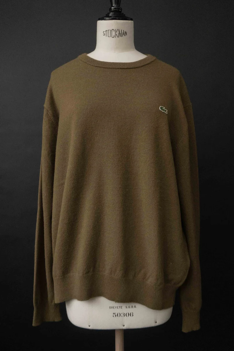 Vintage Lacoste Pullover, Wolle, M–L