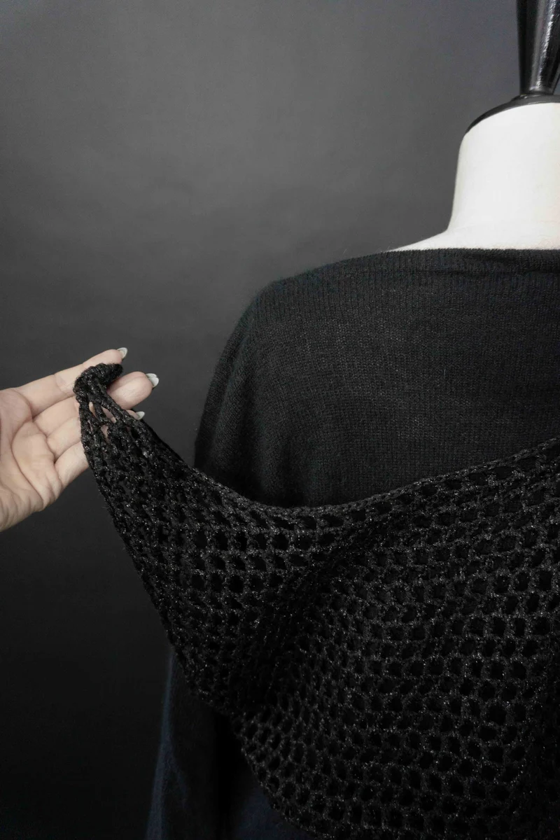 Vintage Angora Pullover, U-Boot-Ausschnitt, S–M
