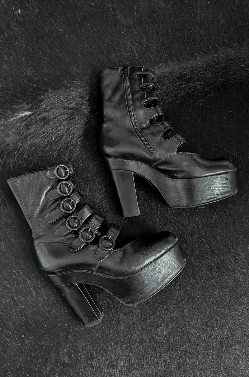 Vintage Platform Heels, Made in Italy