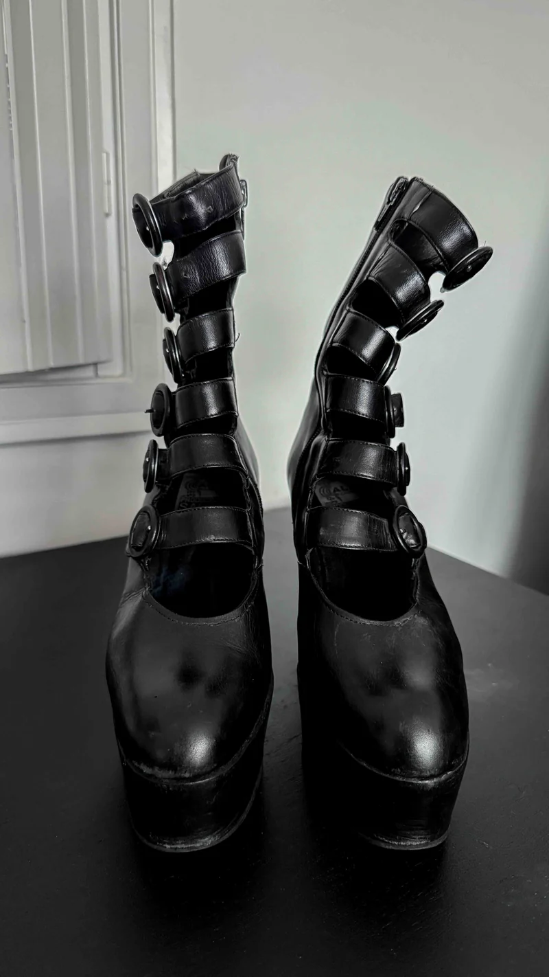 Vintage Platform Heels, Made in Italy