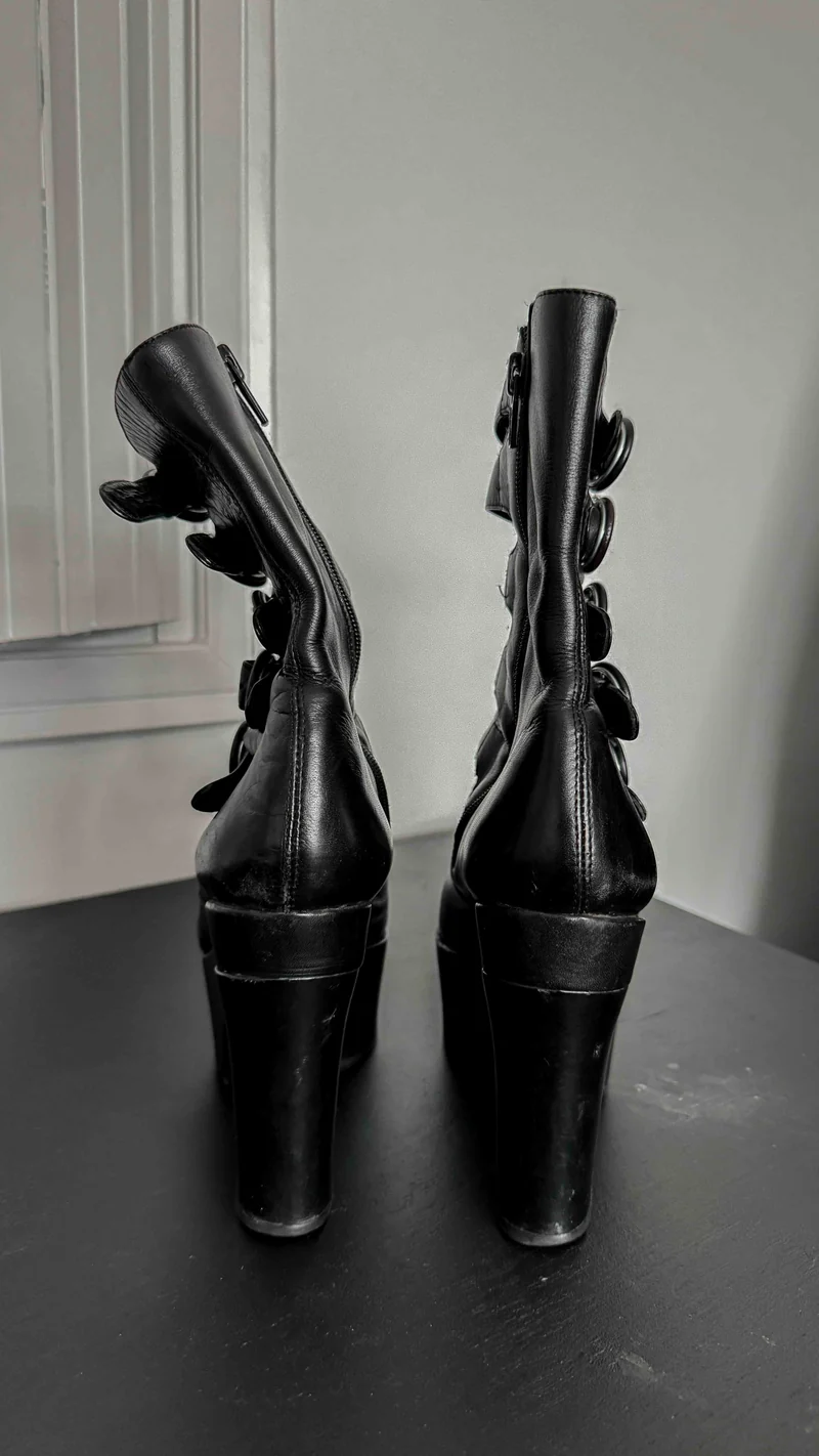 Vintage Platform Heels, Made in Italy