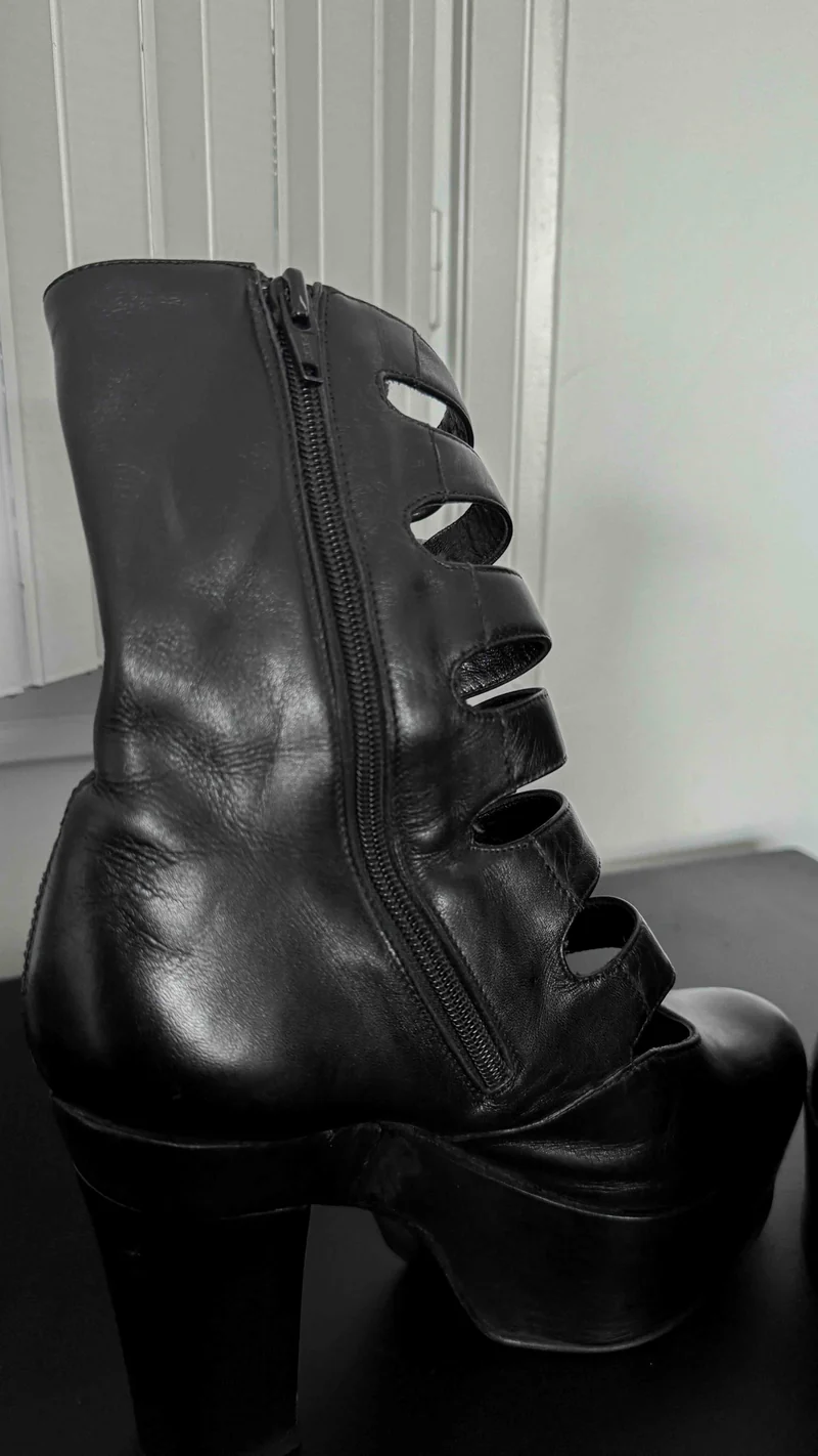 Vintage Platform Heels, Made in Italy