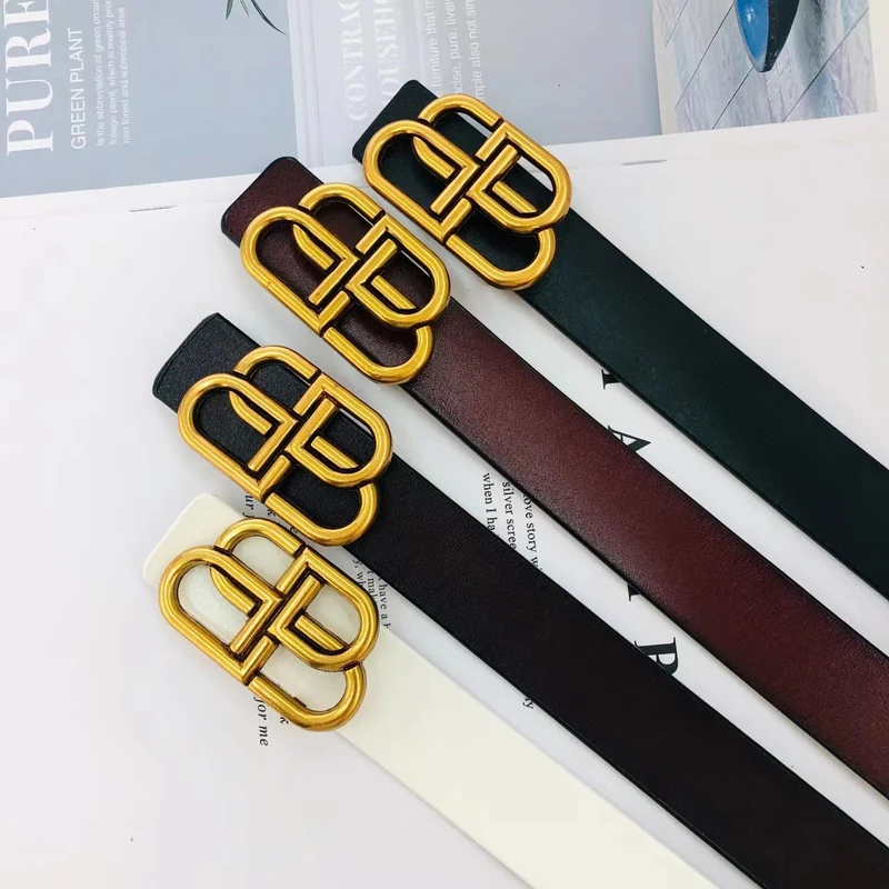 B Leather Belt