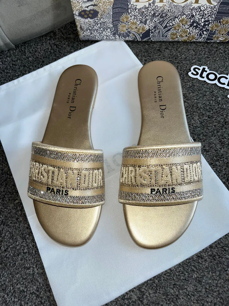 Gold Diamond Paris Sandals