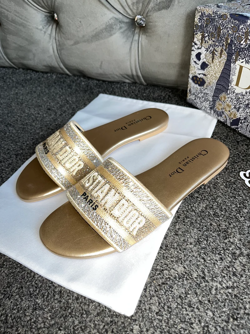 Gold Diamond Paris Sandals