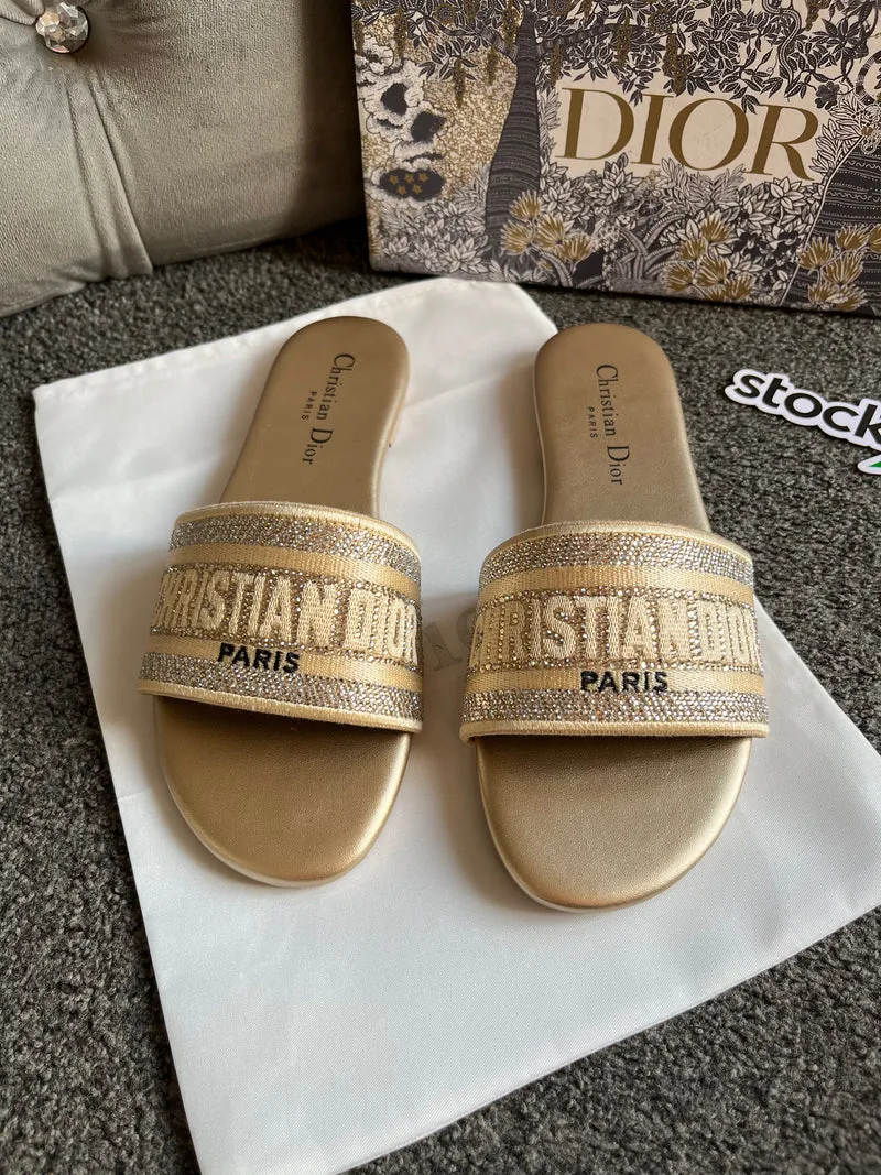 Gold Diamond Paris Sandals
