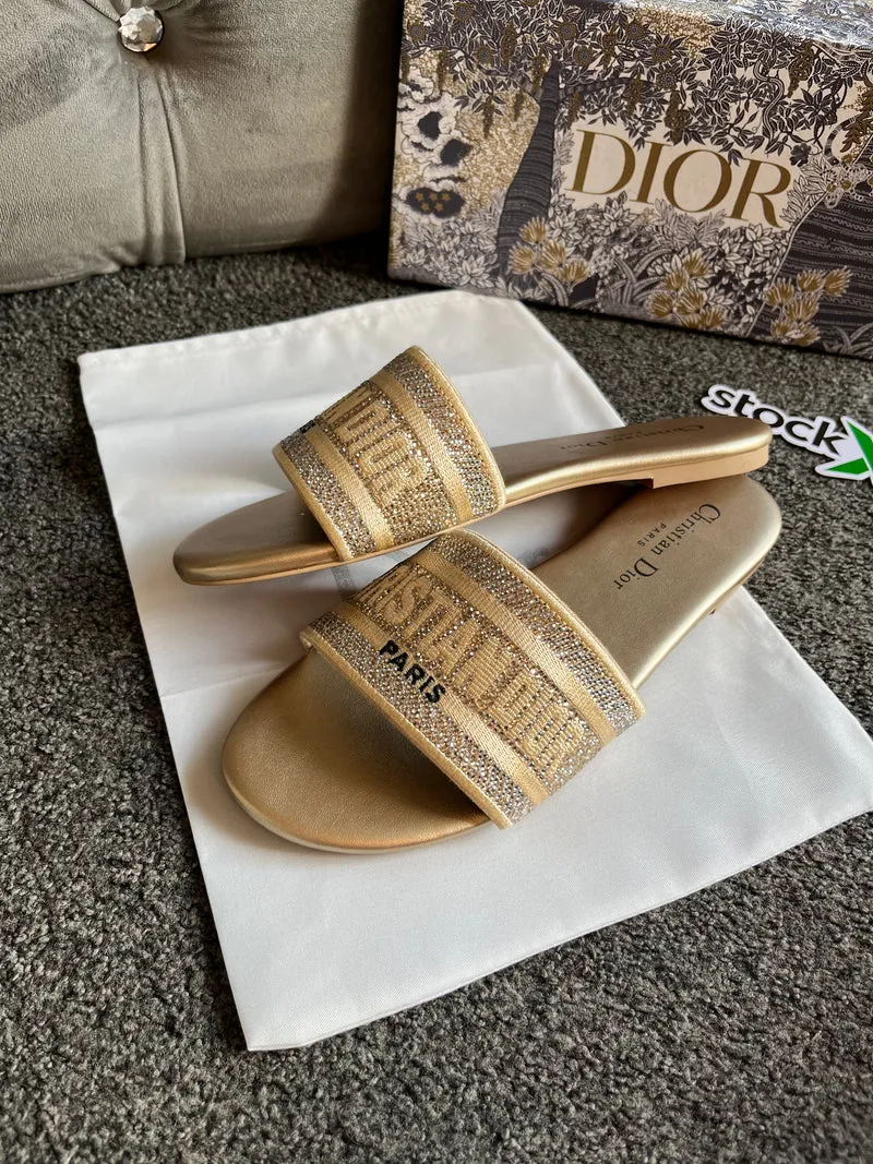 Gold Diamond Paris Sandals