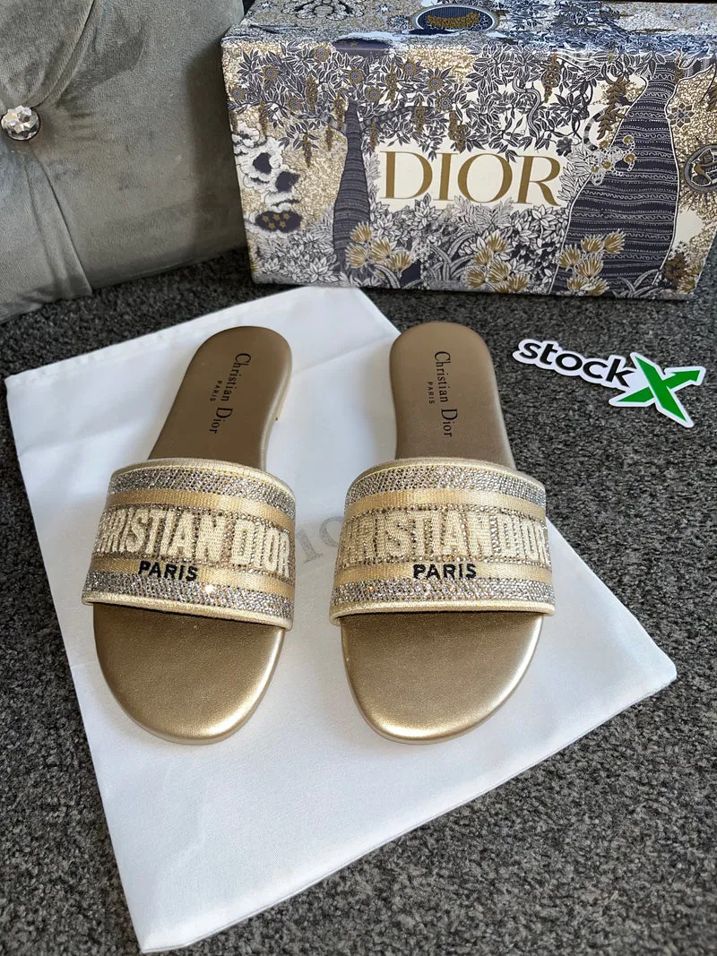 Gold Diamond Paris Sandals
