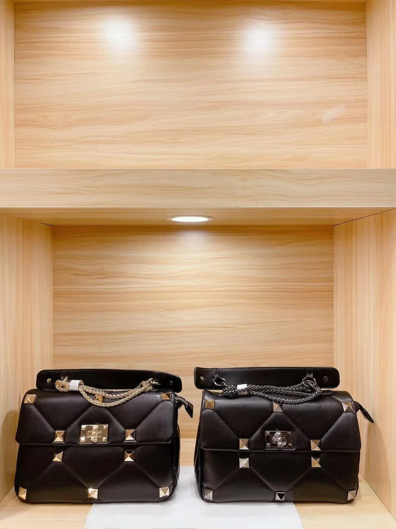 Black Leather Valentine Bag