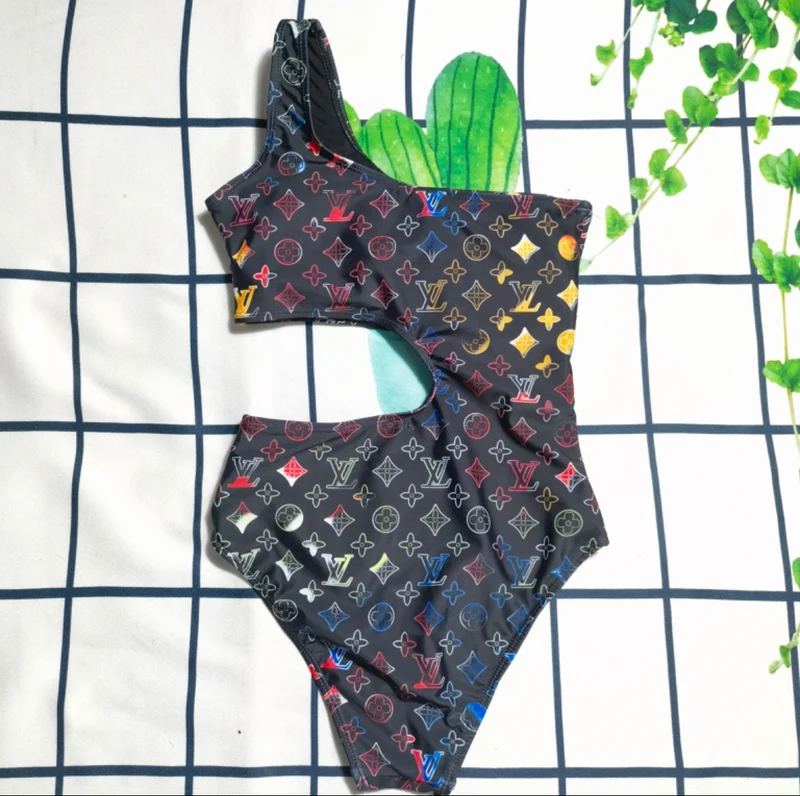 Shinny Silver Swimwear