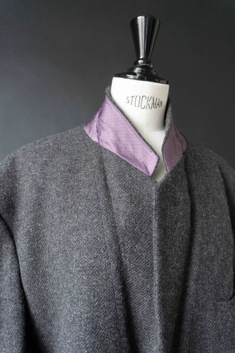 Rosner Vintage Wollblazer – grauer Oversized Blazer aus reiner Wolle, M–XL