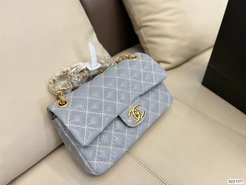 Leather Pattern C Shoulder Bag