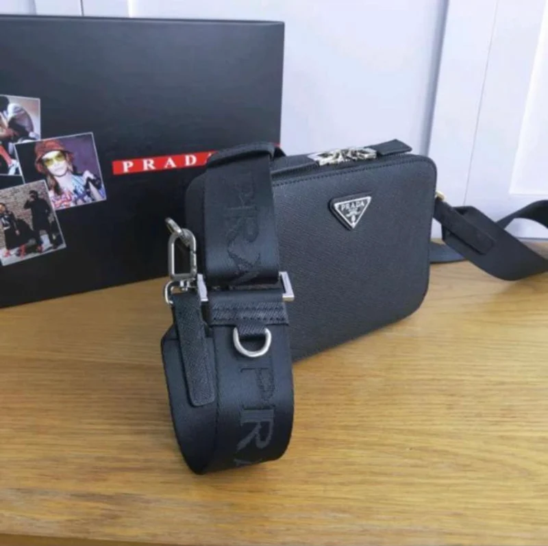 Black Leather Shoulder Bag