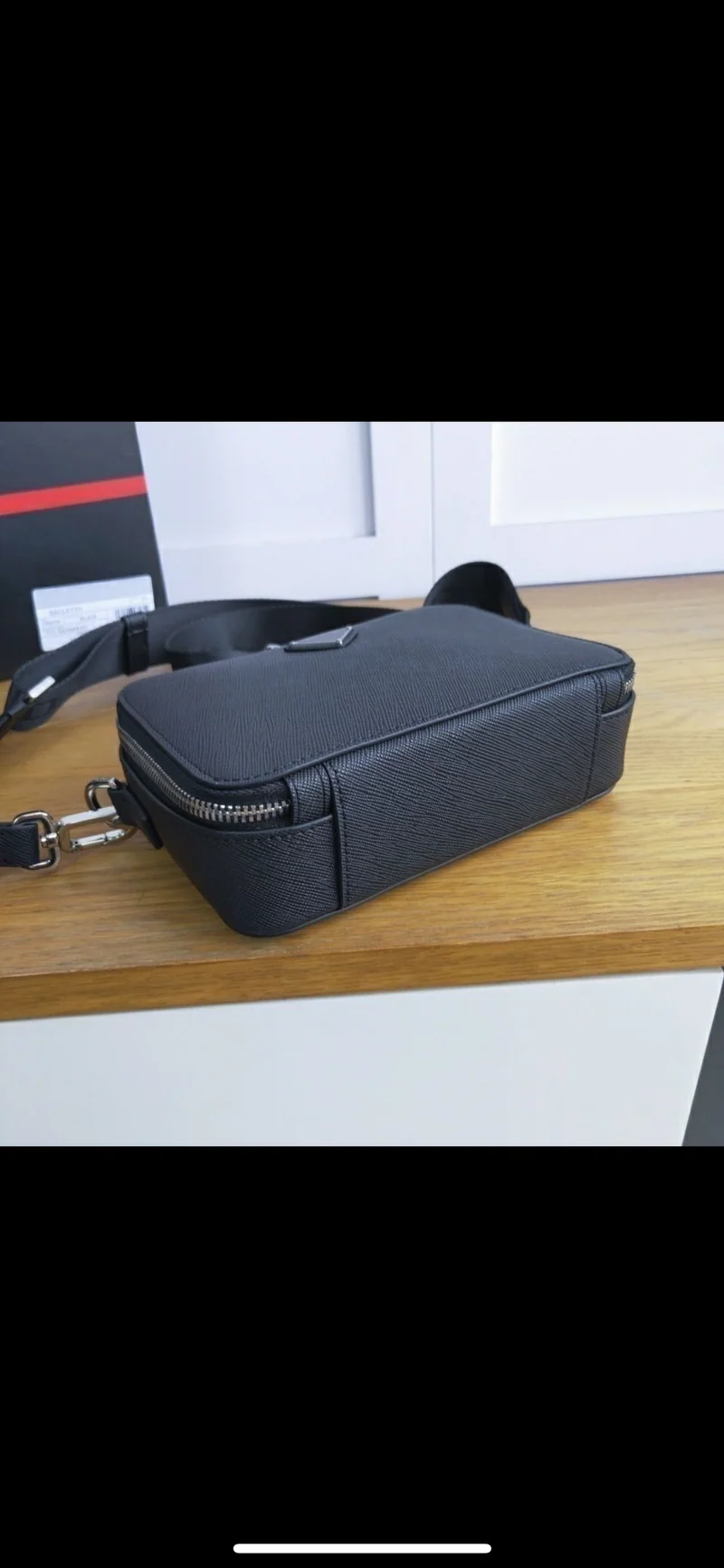 Black Leather Shoulder Bag