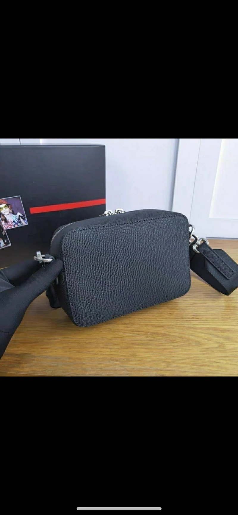 Black Leather Shoulder Bag