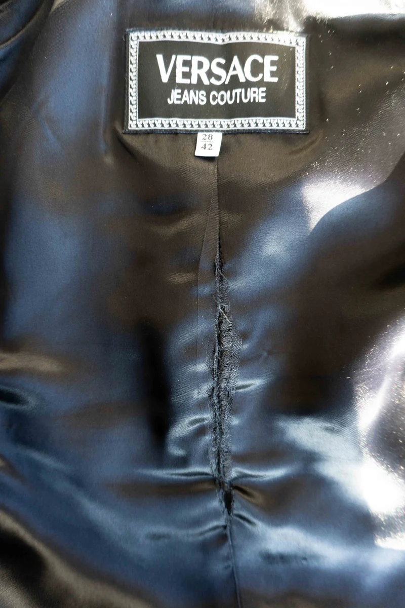 Vintage 90s Versace Coucle Kostüm, XS