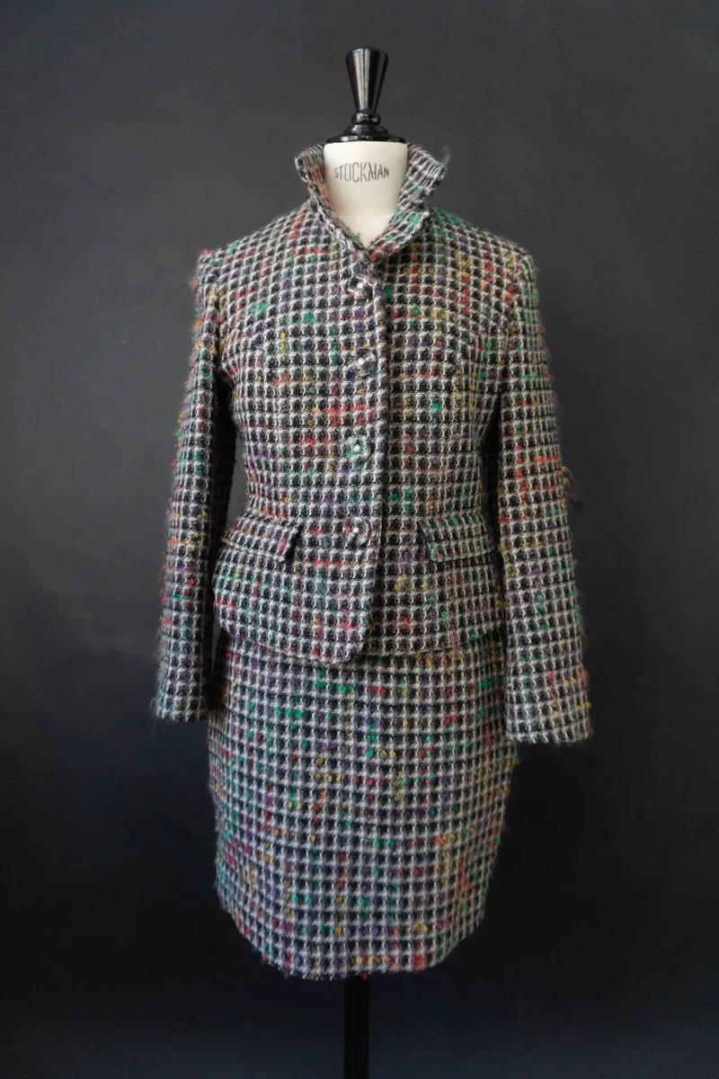 Vintage 90s Versace Coucle Kostüm, XS