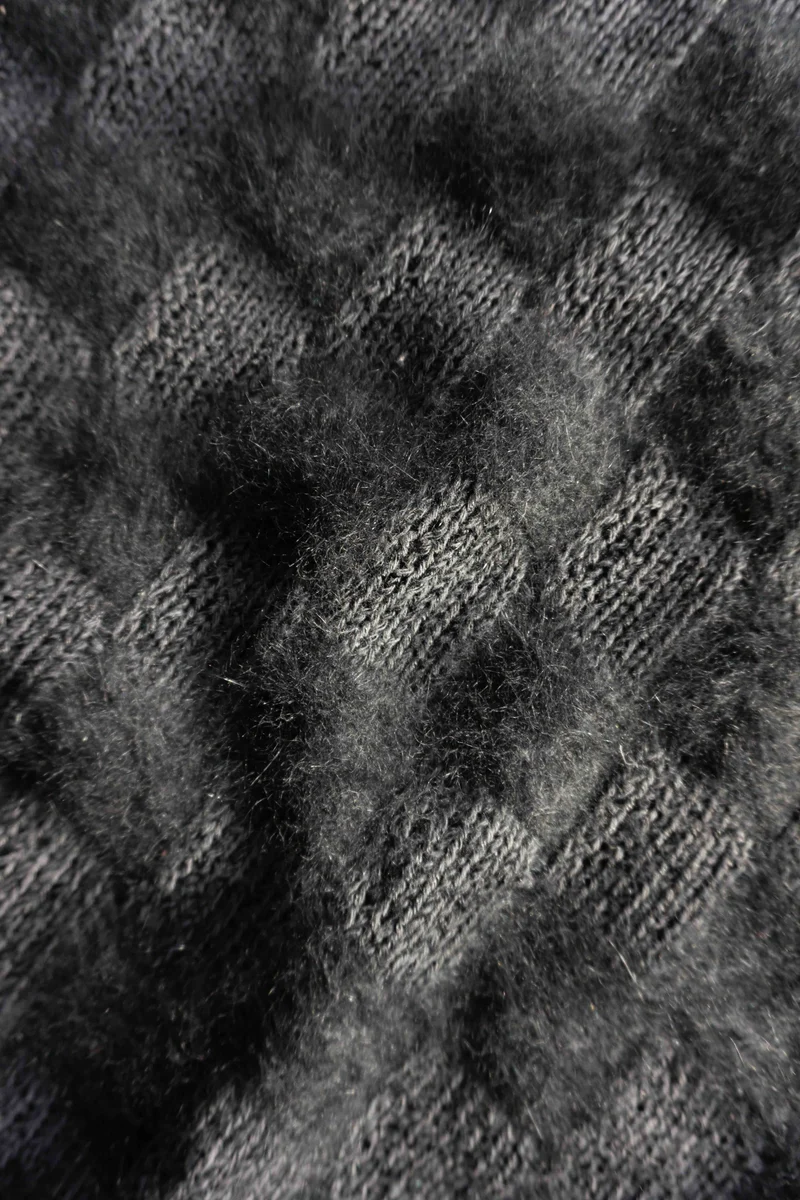Vintage Angora Pullover, Handmade, M–L