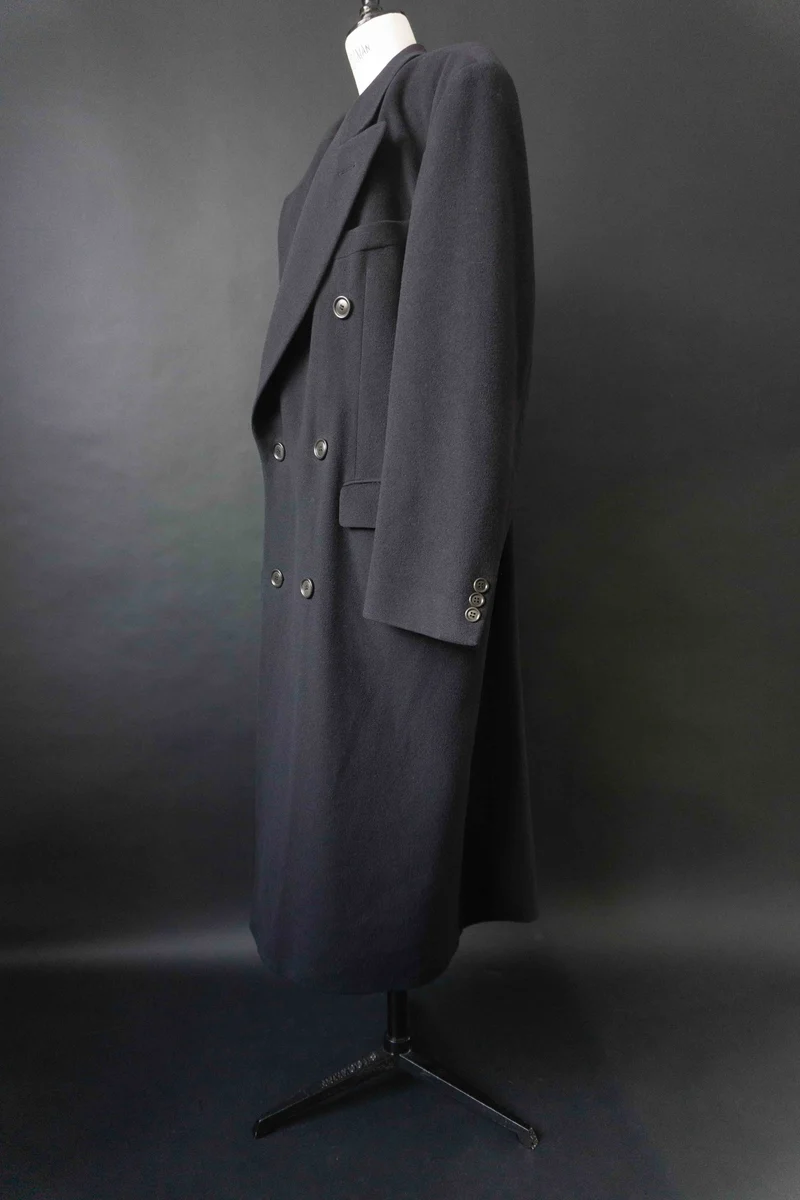 Vintage Hugo Boss Mantel, Navy, M–XL