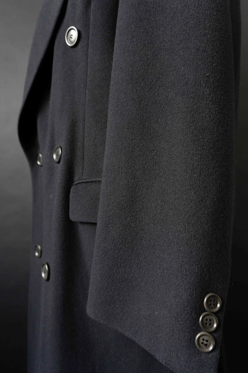 Vintage Hugo Boss Mantel, Navy, M–XL