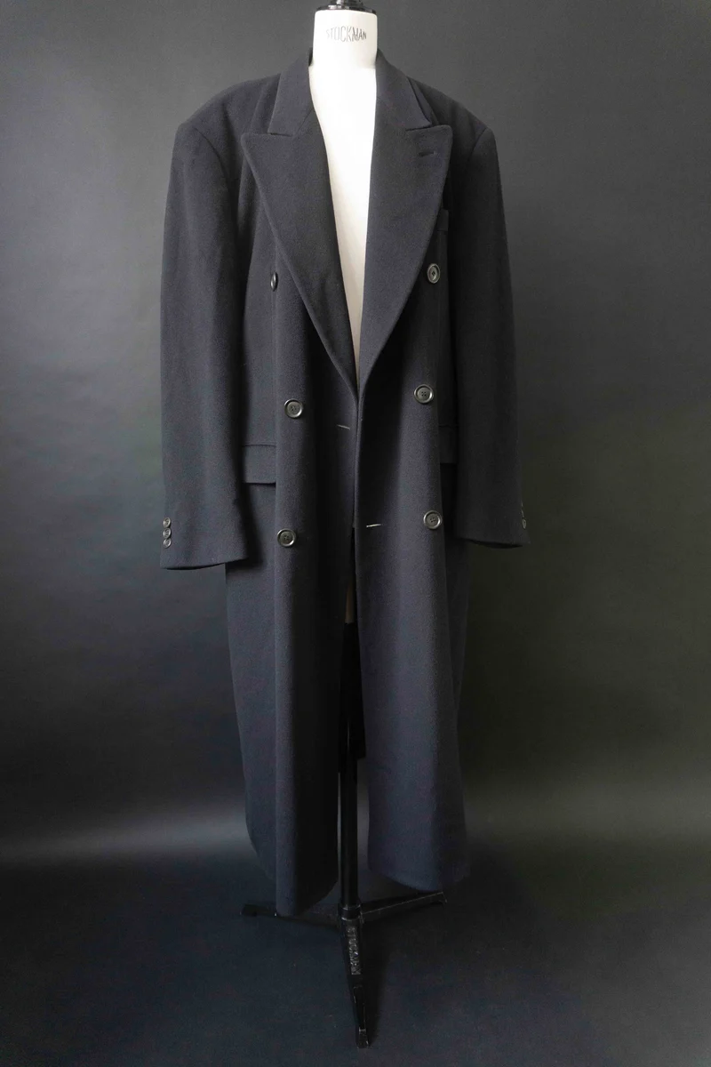Vintage Hugo Boss Mantel, Navy, M–XL