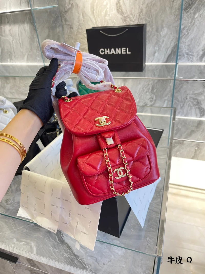 Leather C Backpack