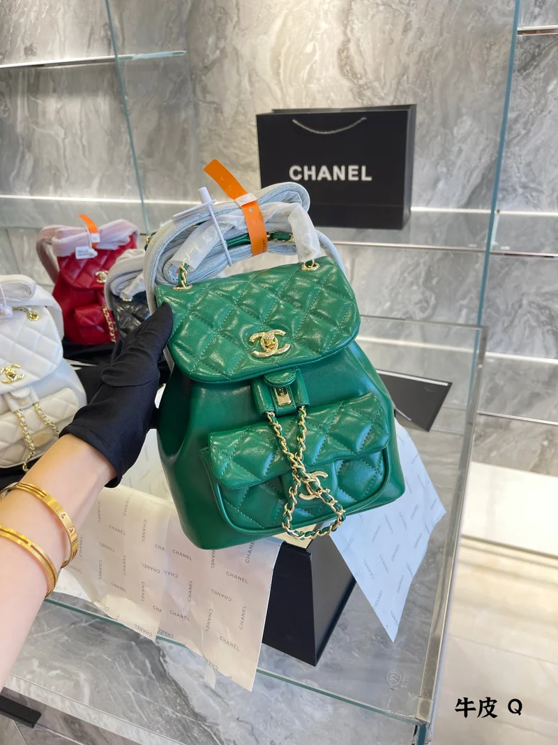 Leather C Backpack