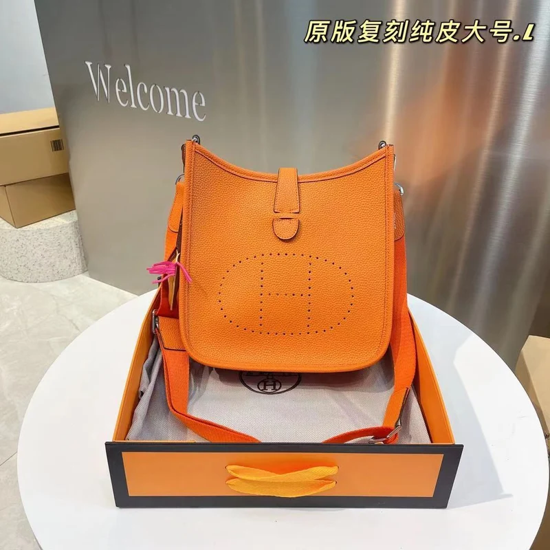 Large Leather H Bag