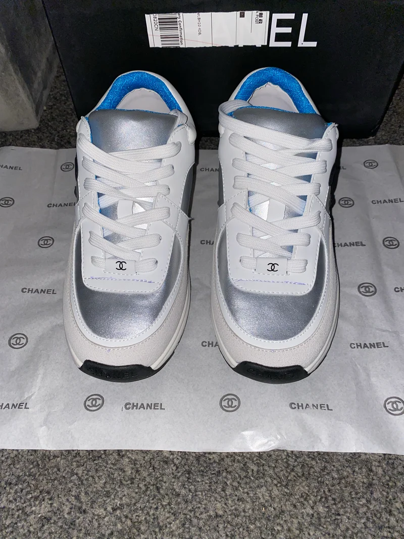 Silver & White C Runners