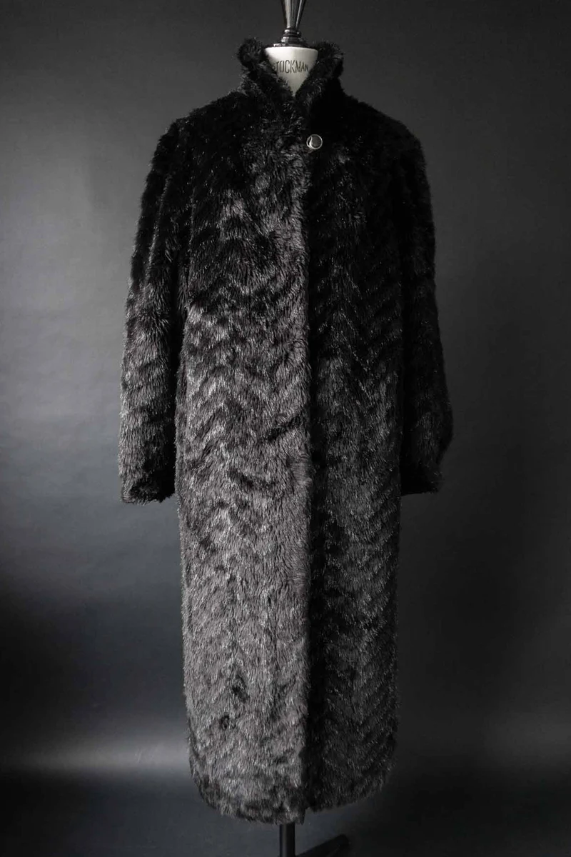 Vintage witchy Fake Fur Mantel, S–M