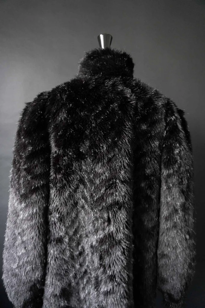 Vintage witchy Fake Fur Mantel, S–M