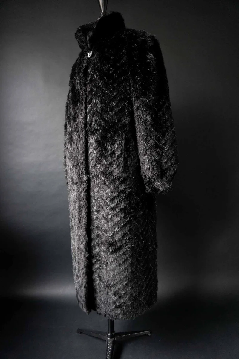 Vintage witchy Fake Fur Mantel, S–M