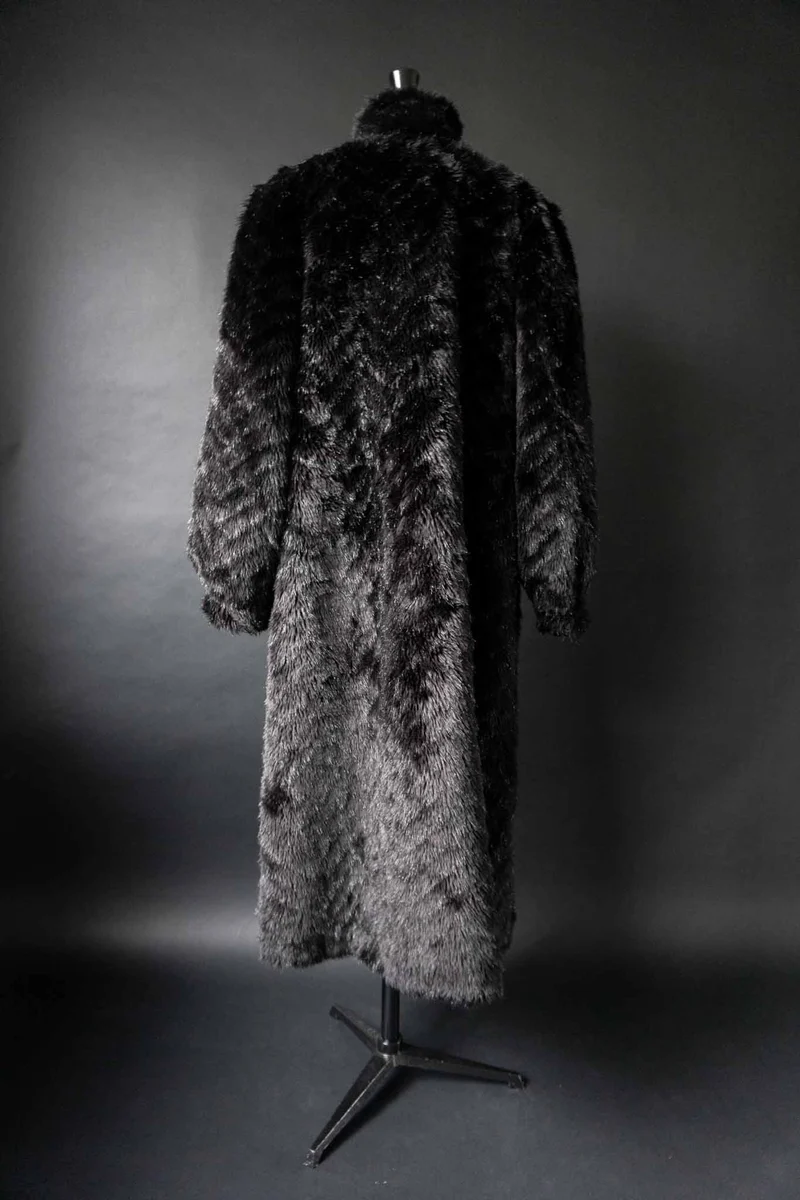 Vintage witchy Fake Fur Mantel, S–M
