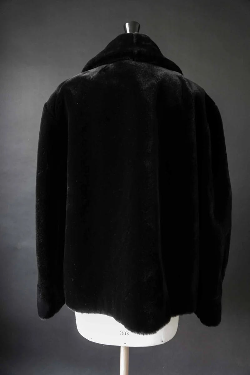 Vintage Fake Fur Jacke, Made in Belgium, S–M