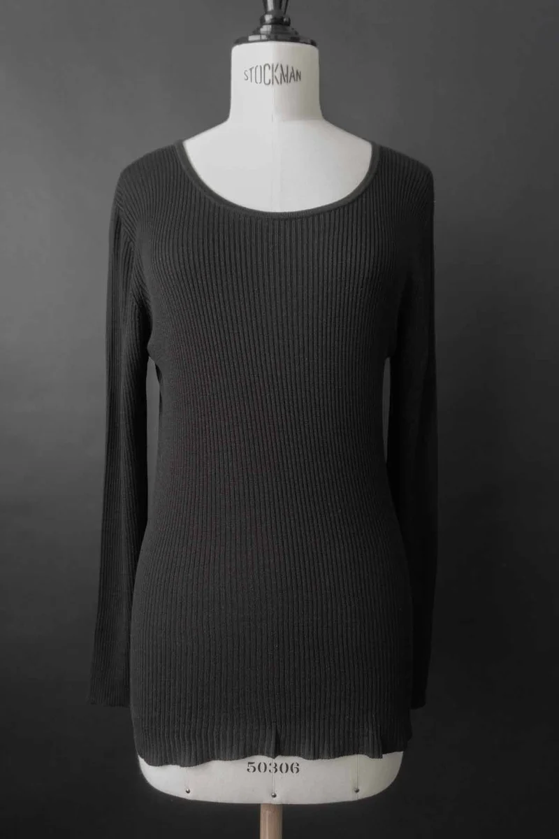 Vintage Pullover Feinstrick Seide, L–XL