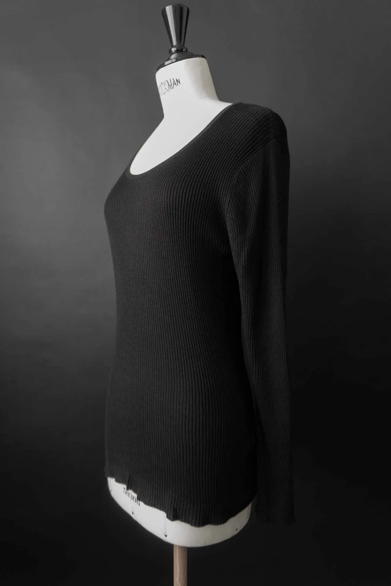 Vintage Pullover Feinstrick Seide, L–XL