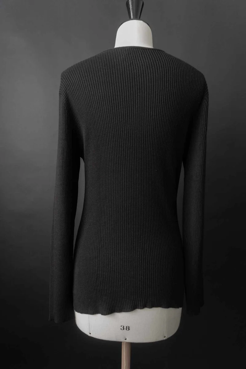 Vintage Pullover Feinstrick Seide, L–XL