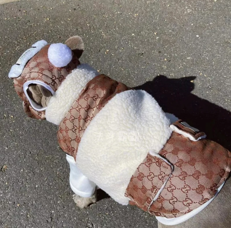 Fluffy Brown Coat With Hood
