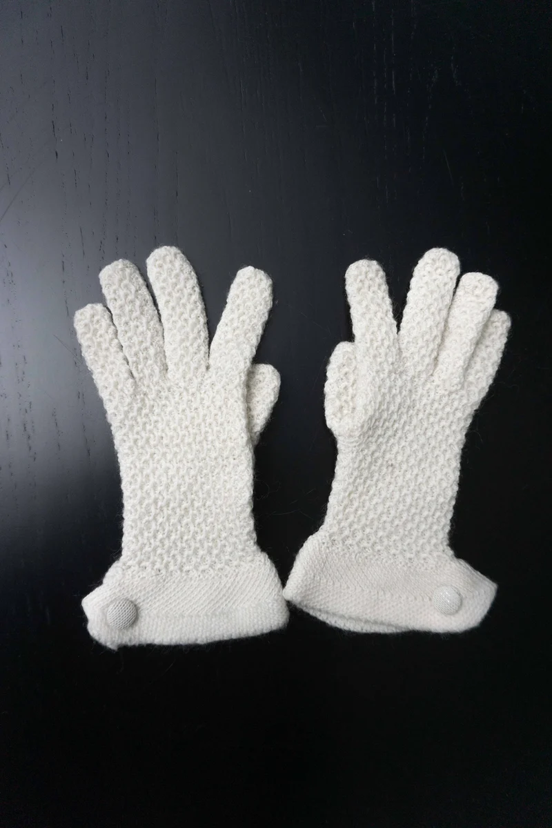 Vintage Handschuhe Angora, Deadstock