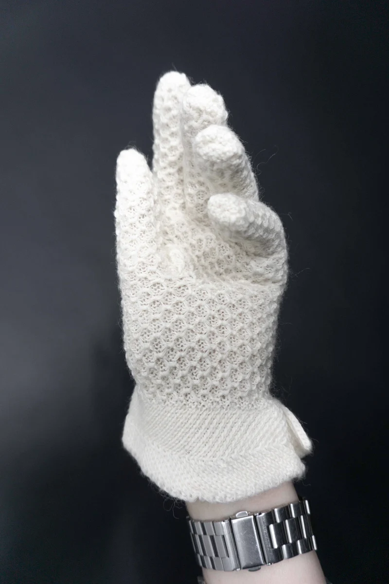 Vintage Handschuhe Angora, Deadstock