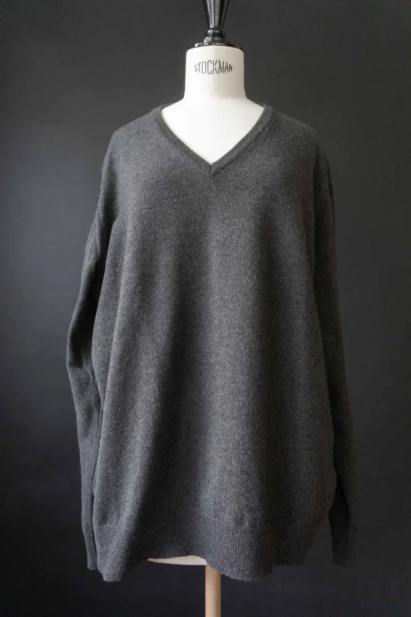 Vintage Kaschmir Pullover Braun, XXL