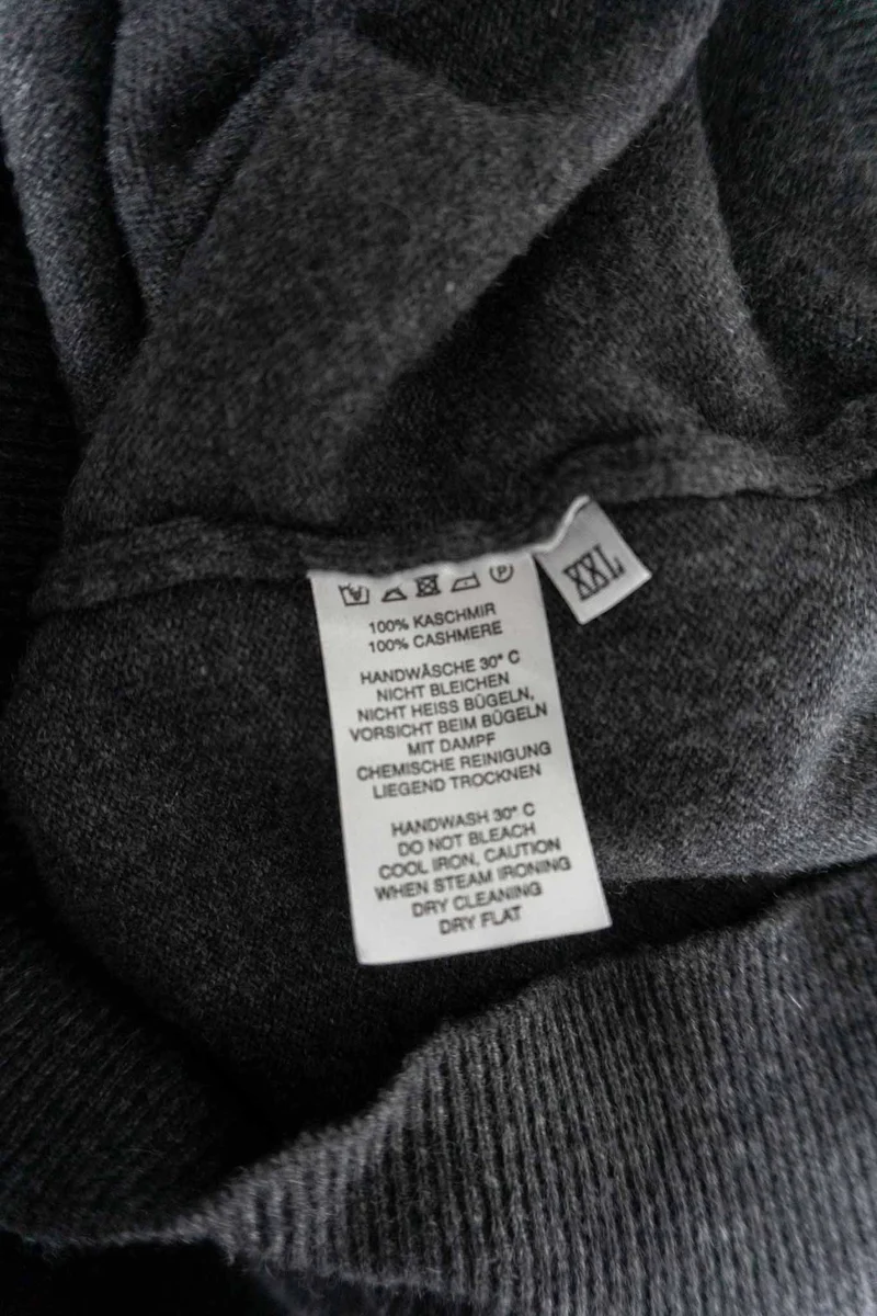 Vintage Kaschmir Pullover Braun, XXL